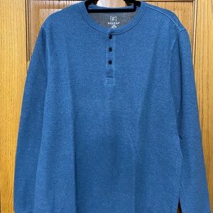 Men’s waffle-knit Henley